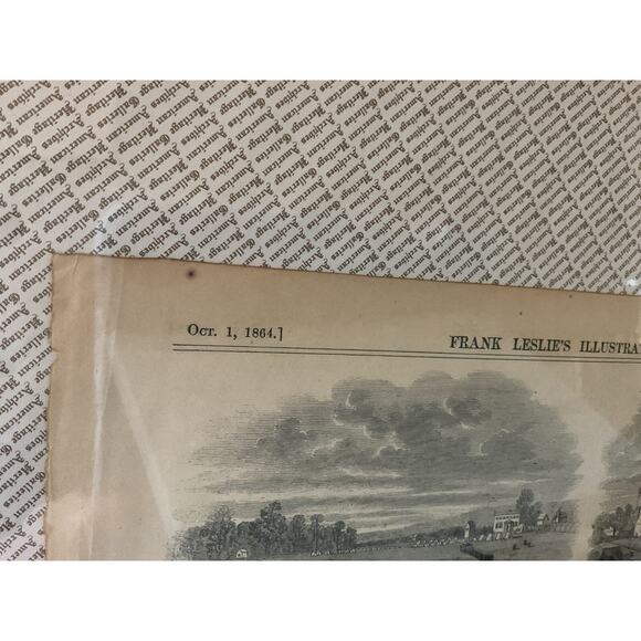 Antique Military Civil War 1864 Frank Leslie's Grant’s Railroad Newspaper 1800s - Picture 3 of 11